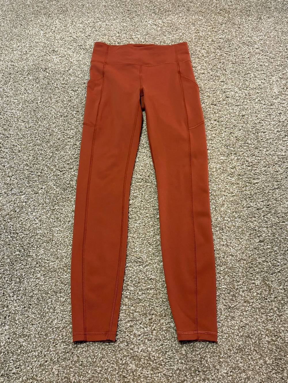 lululemon athletica Rust Orange High-Rise Leggings